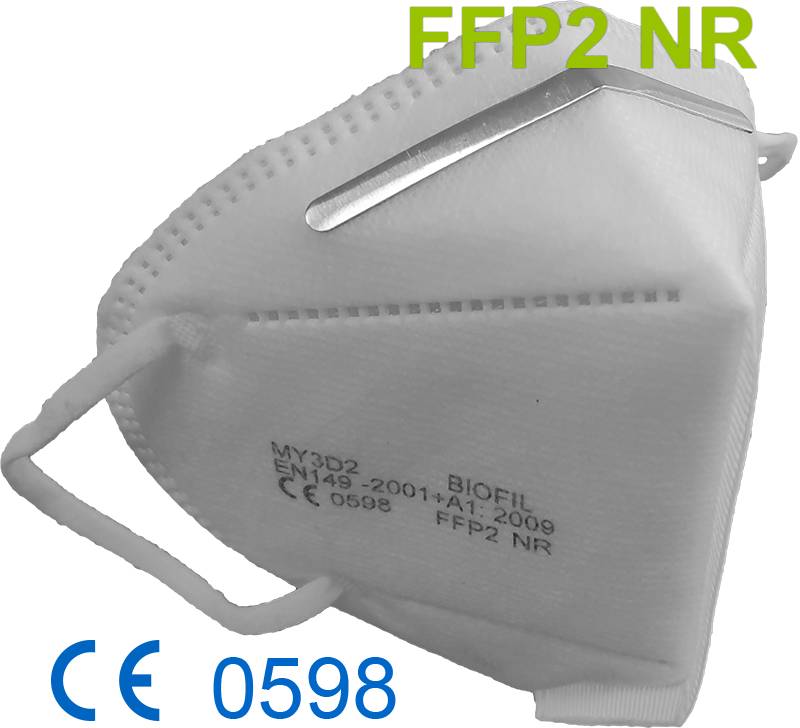 Mascherina FFP2 Auben-0598 certificata CE 0598